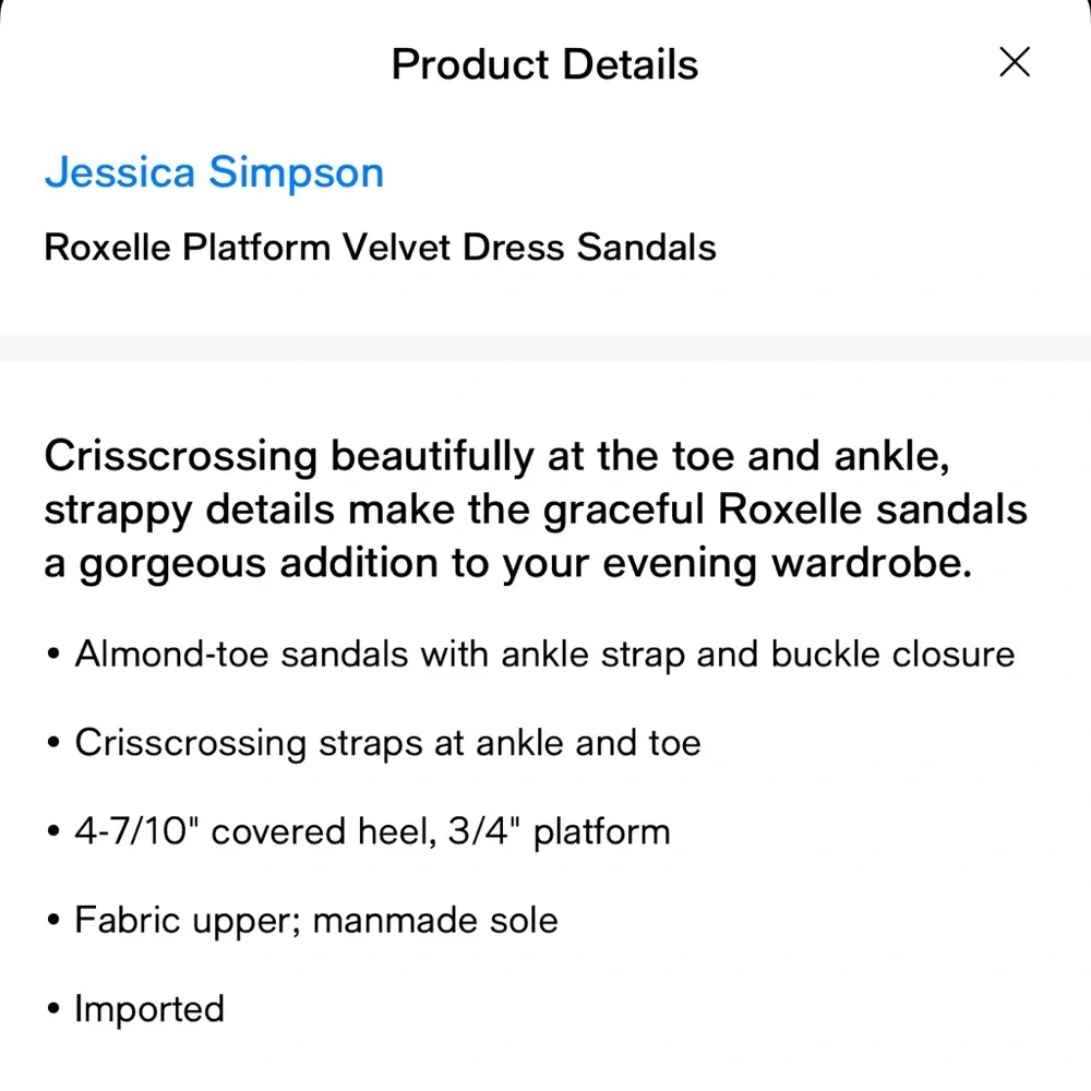 Jessica Simpson Wine Velvet Platform Sandals